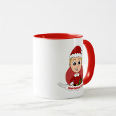 Mug Boug de dessin animé de Noël (Devant droit)