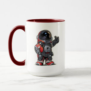 Mug Boug de dessin des ingénieurs spatiaux - Rouge