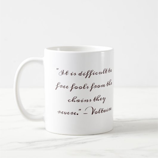 Mug Boug de devis inspirant - Chaînes vertes (Gauche)