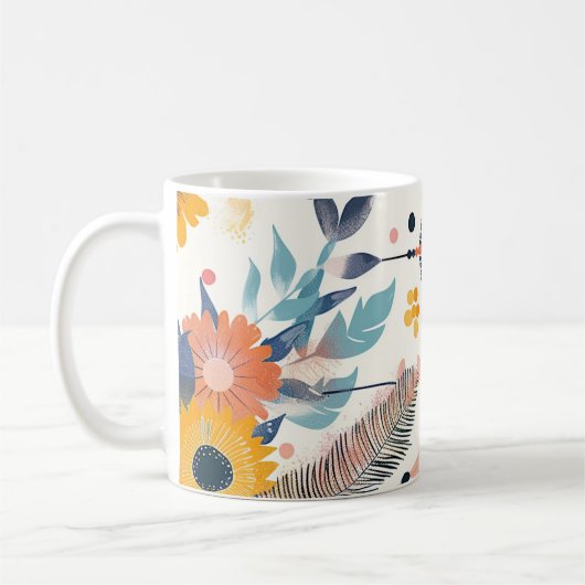 Mug Boug de dragage floral Boho (Gauche)