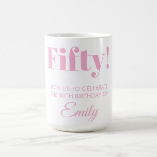 Mug Boug de fête d'anniversaire personnalisable