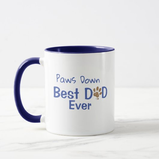 Mug Boug de Fête des pères papa chien personnalisable  (Gauche)