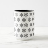 Mug Boug de flocons d'argent glacé en cristal congelé (Centre)