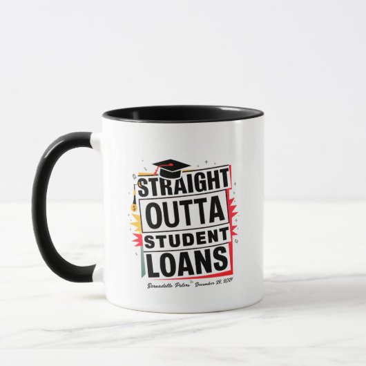Mug Boug de graduation moderne personnalisée - Cadeau  (Gauche)