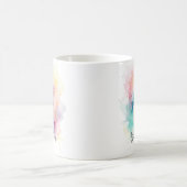 Mug Boug de harpe d'aquarelle personnalisée (Centre)