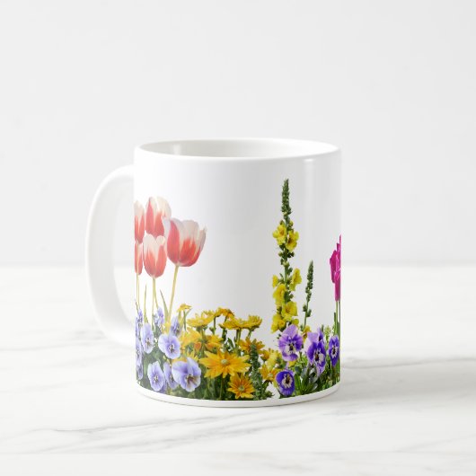 Mug Boug de jardin printanière coloré (Devant gauche)