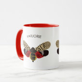 Mug Boug de lanternfly tacheté Personnalisé (Devant gauche)