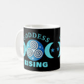 Mug Boug de levage de déesse - Turquoise et bleu (Devant gauche)