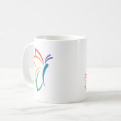 Mug Boug de logo NEDA avec papillon (Devant gauche)