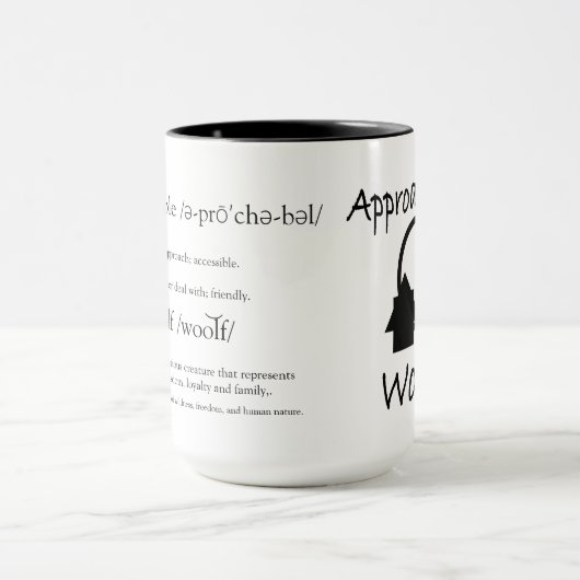 Mug Boug de loup approchable pour hommes (Centre)