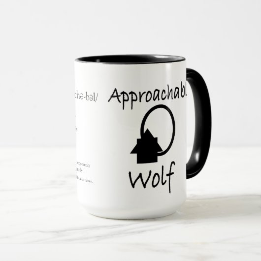 Mug Boug de loup approchable pour hommes (Devant droit)
