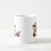 Mug Boug de loutres de mer d'aquarelle - Cadeau d'amou (Centre)