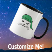 Mug Boug de motonneuse à petite chatte personnalisable