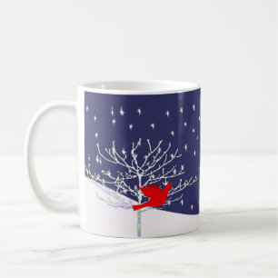 Mug Boug de Noël aux oiseaux rouges -