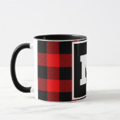 Mug Boug de Noël de buffle rouge personnalisé (Gauche)