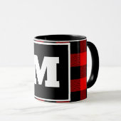 Mug Boug de Noël de buffle rouge personnalisé (Devant droit)