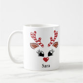 Mug Boug de Noël personnalisé Reindeer Sucre de canne (Gauche)
