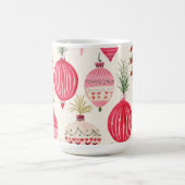 Mug Boug de Noël rouge rose rétro (Centre)