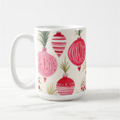 Mug Boug de Noël rouge rose rétro (Gauche)