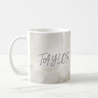 Mug Boug de nom de marbre personnalisé