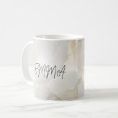 Mug Boug de nom de marbre personnalisé (Devant gauche)
