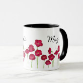 Mug Boug de pavot avec le nom de maman dessus (Devant droit)