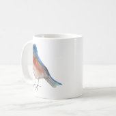 Mug Boug de peinture à l'aquarelle d'oiseaux du jardin (Devant gauche)