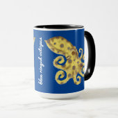 Mug Boug de poulpe à anneau bleu (Devant droit)
