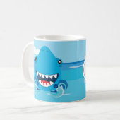 Mug Boug de requin personnalisé (Devant gauche)