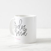 Mug Boug de servante - Conception de lettres personnal (Devant gauche)