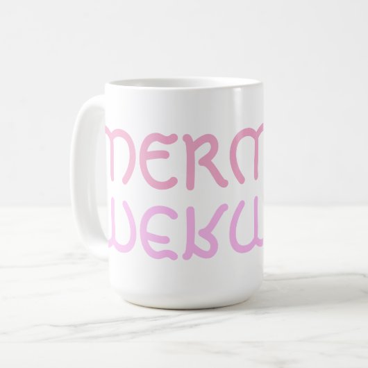Mug Boug de sirène de réflexion retourné (Devant gauche)