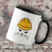 Mug Boug de travailleur de construction de chats Sassy