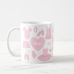 Mug Boug de vêtements de ballet - Arrière - plan bla