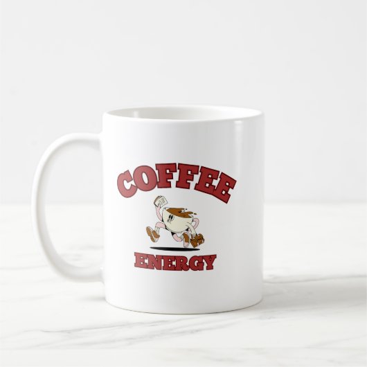 Mug Boug d'énergie café - Amusants de café motivationn (Gauche)