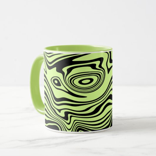 Mug Boug Design Art Abstrait - Vos Couleurs - Vert (Devant gauche)