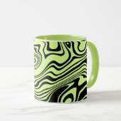 Mug Boug Design Art Abstrait - Vos Couleurs - Vert (Devant droit)