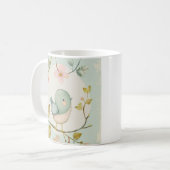 Mug Boug Design Oiseau, Cadeau Oiseau, Floral (Devant gauche)