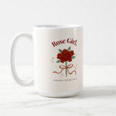 Mug Boug d'illustration Rose d'aquarelle (Gauche)