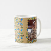 Mug Boug d'oiseaux bleus (Devant droit)