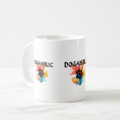Mug Boug Empreinte de patte Aquarelle - Cadeau Amoureu (Devant gauche)