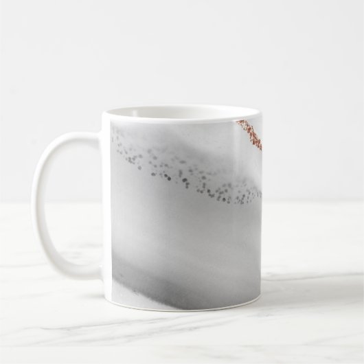 Mug Boug en marbre Abstrait gris peint de luxe (Gauche)
