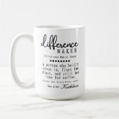 Mug Boug fabricant, Boss & Teacher cadeau personnalisé (Gauche)