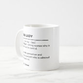 Mug Boug femme patron personnalisé - Cadeaux pour chef (Devant gauche)