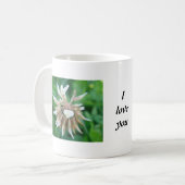 Mug Boug fleur de cloverfleur blanche, je t'aime (Devant gauche)