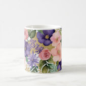 Mug Boug floral aquarelle avec accents or (Centre)