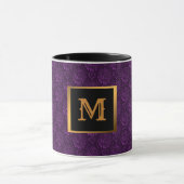 Mug Boug Floral De Luxe Monogrammé Violet (Centre)