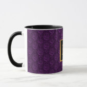 Mug Boug Floral De Luxe Monogrammé Violet (Gauche)
