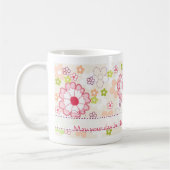 Mug Boug floral fleurs colorées (Gauche)
