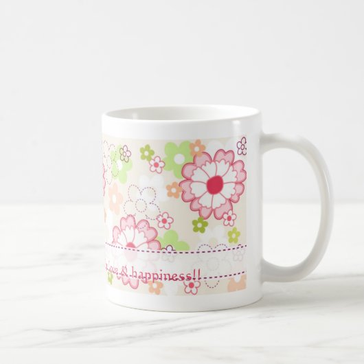 Mug Boug floral fleurs colorées (Droite)