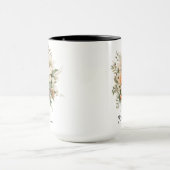 Mug Boug floral personnalisé, cadeau pour les femmes e (Centre)